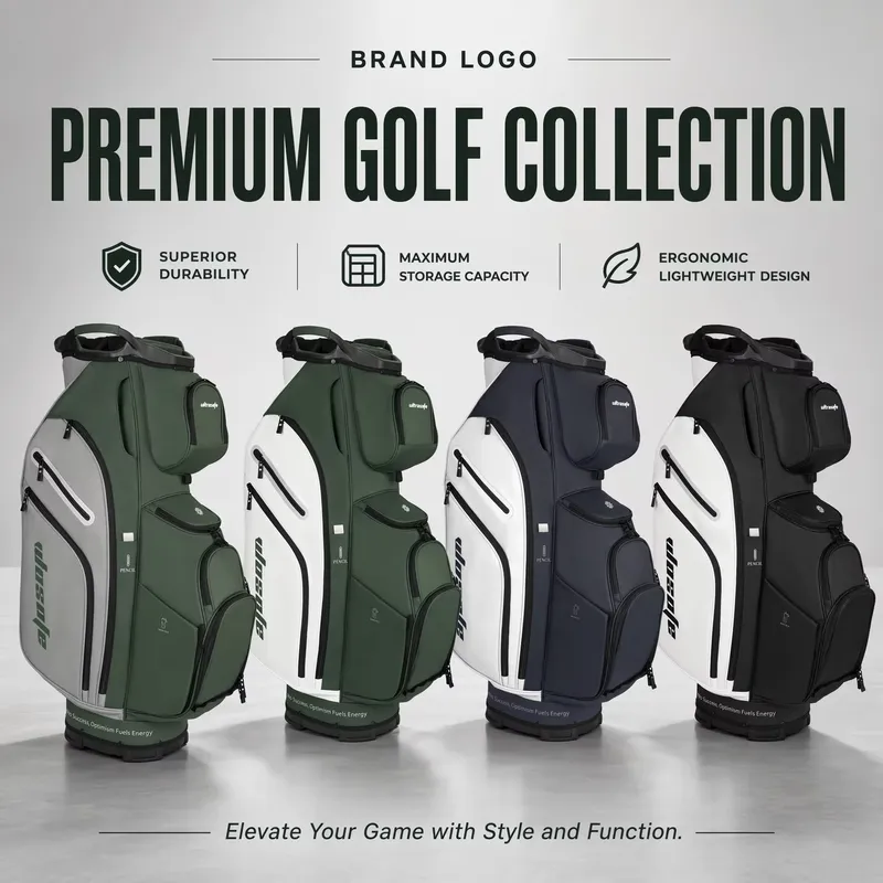 Golf Bag Stand Cart - Wosofe 14 Way Golf Cart Bag