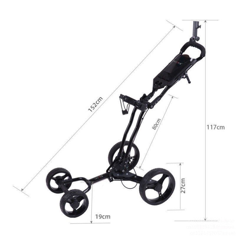 Golf Push Cart Swivel Foldable - Golf Bag Stand Cart 评论和价格