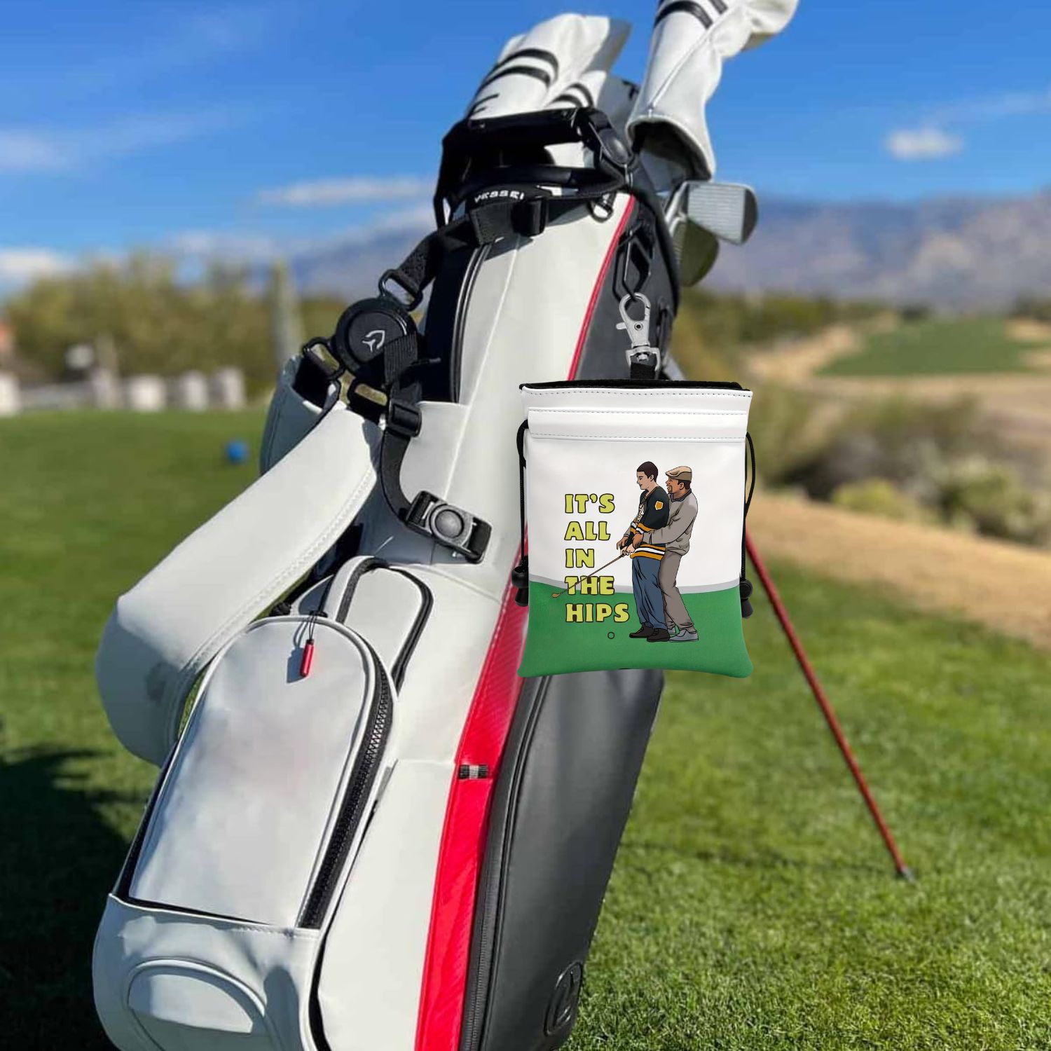 Funny Golf Valuables Pouch, PU - Golf Bag Stand Cart 评论和价格