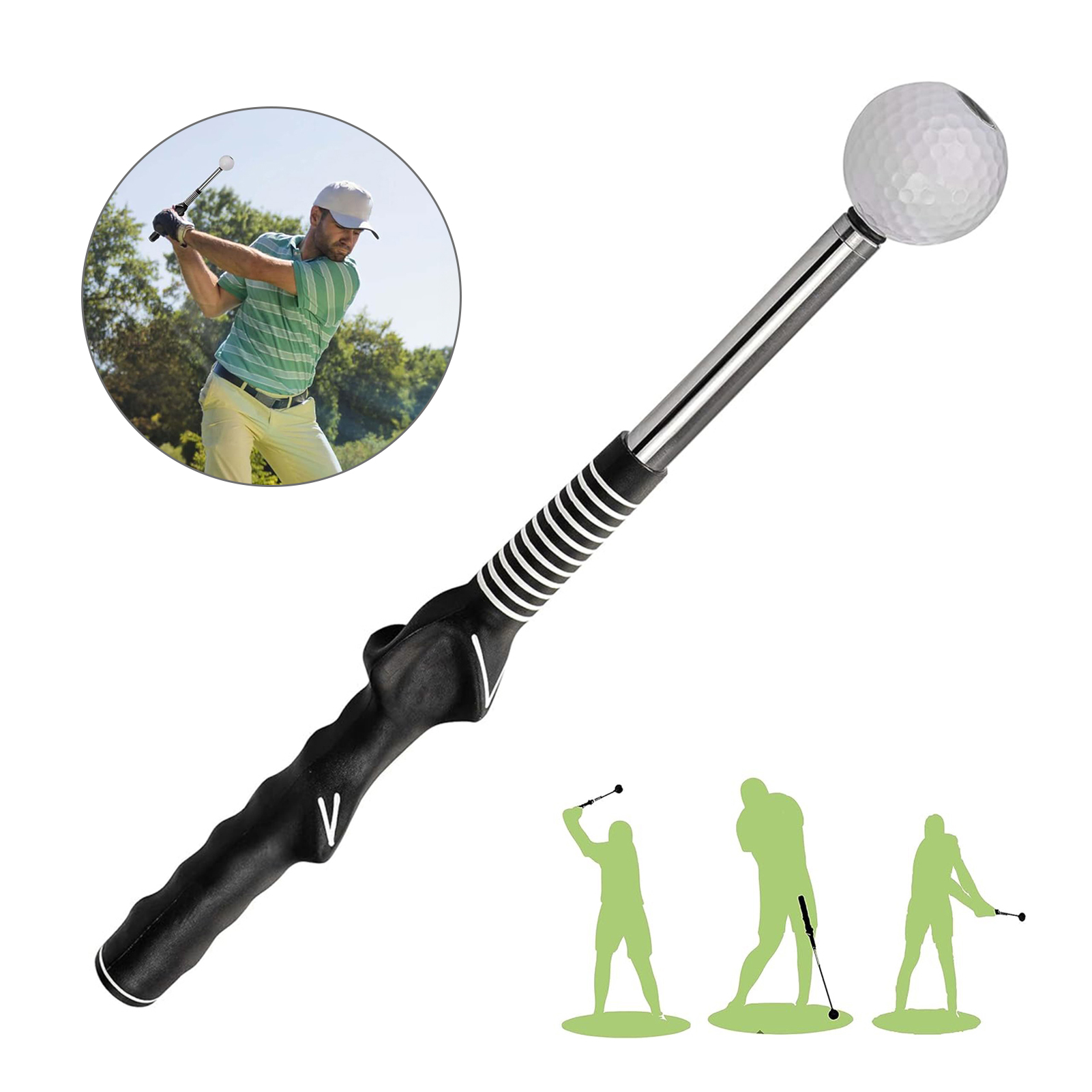 Retractable Golf Swing Trainin - Golf Equipment Indoor 评论和价格